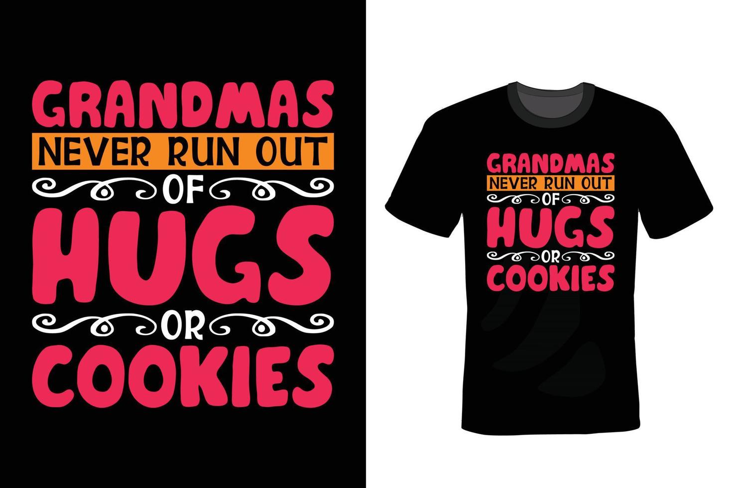 Grandma T shirt design, vintage, typography vector