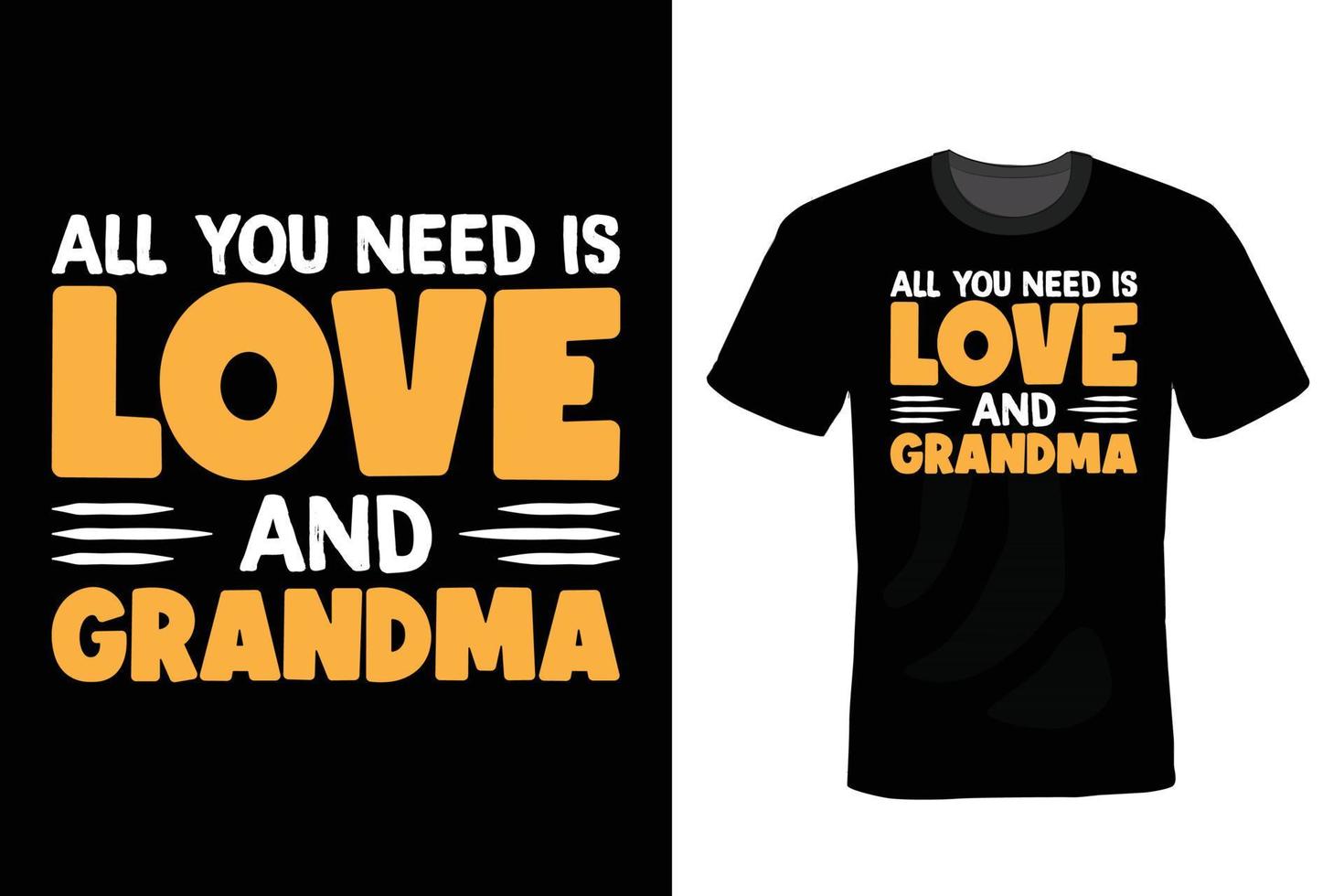 Grandma T shirt design, vintage, typography vector