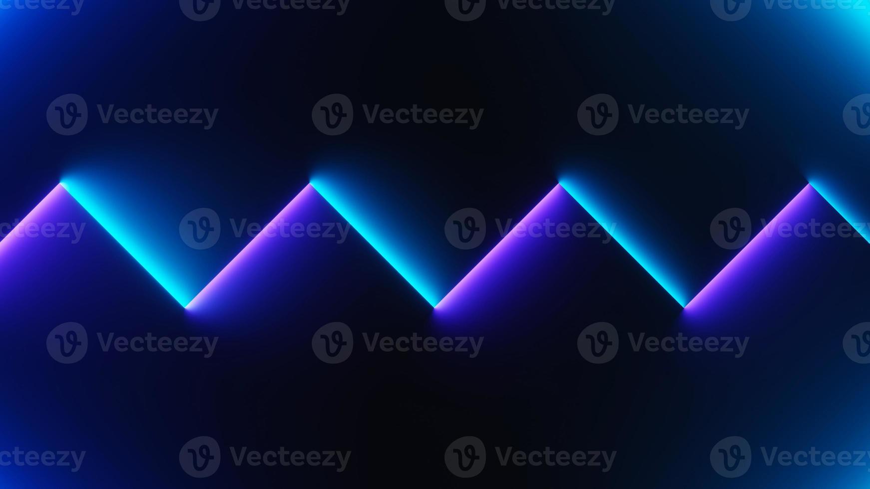 3d render of illuminated neon and light glowing on dark scene. Speed light moving lines. Abstract simple Colorful lighting neon background. photo