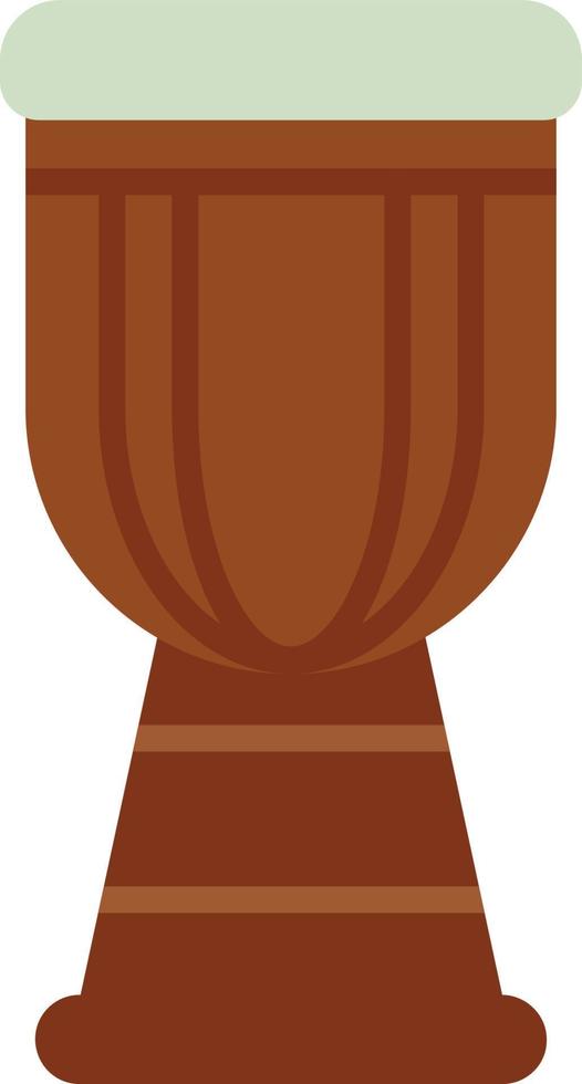 Djembe Flat Icon vector