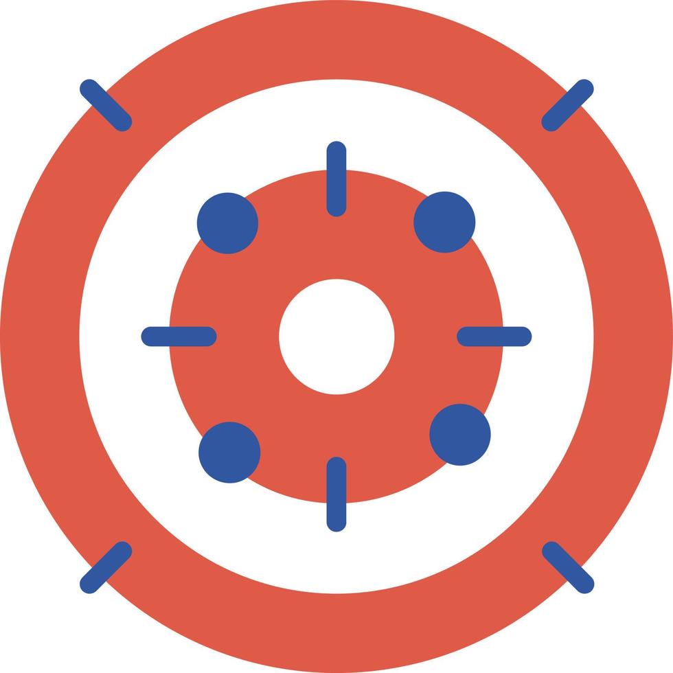 Target  Flat Icon vector