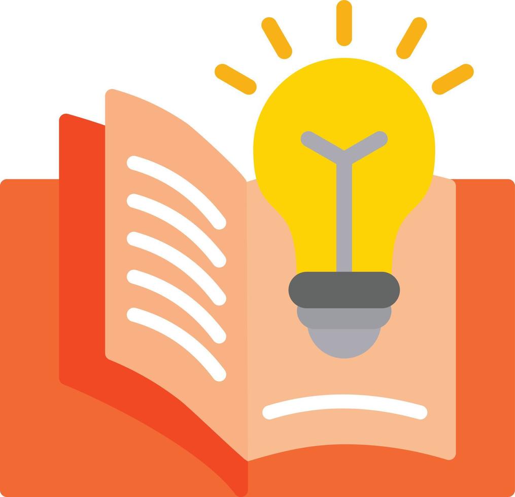 Book Wisdom  Flat Icon vector