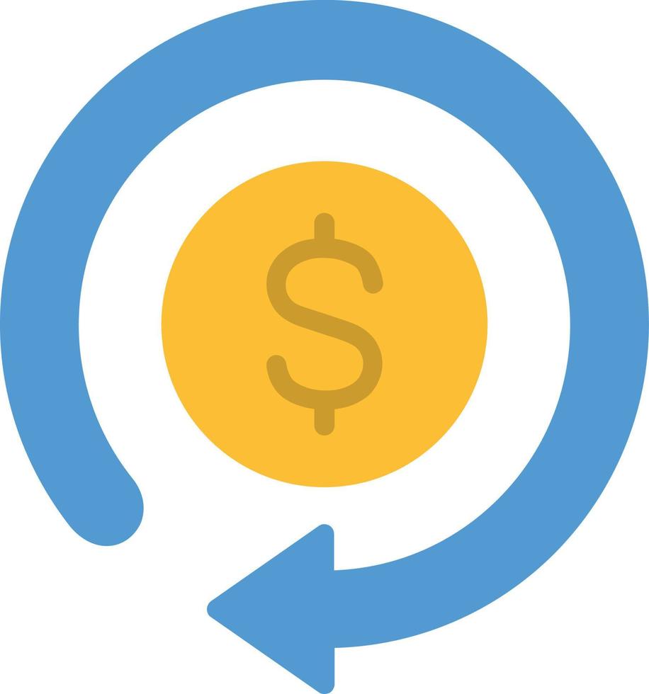 Refund Flat Icon vector