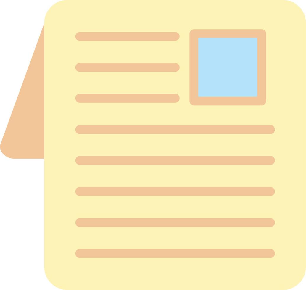 Newspaper Flat Icon vector