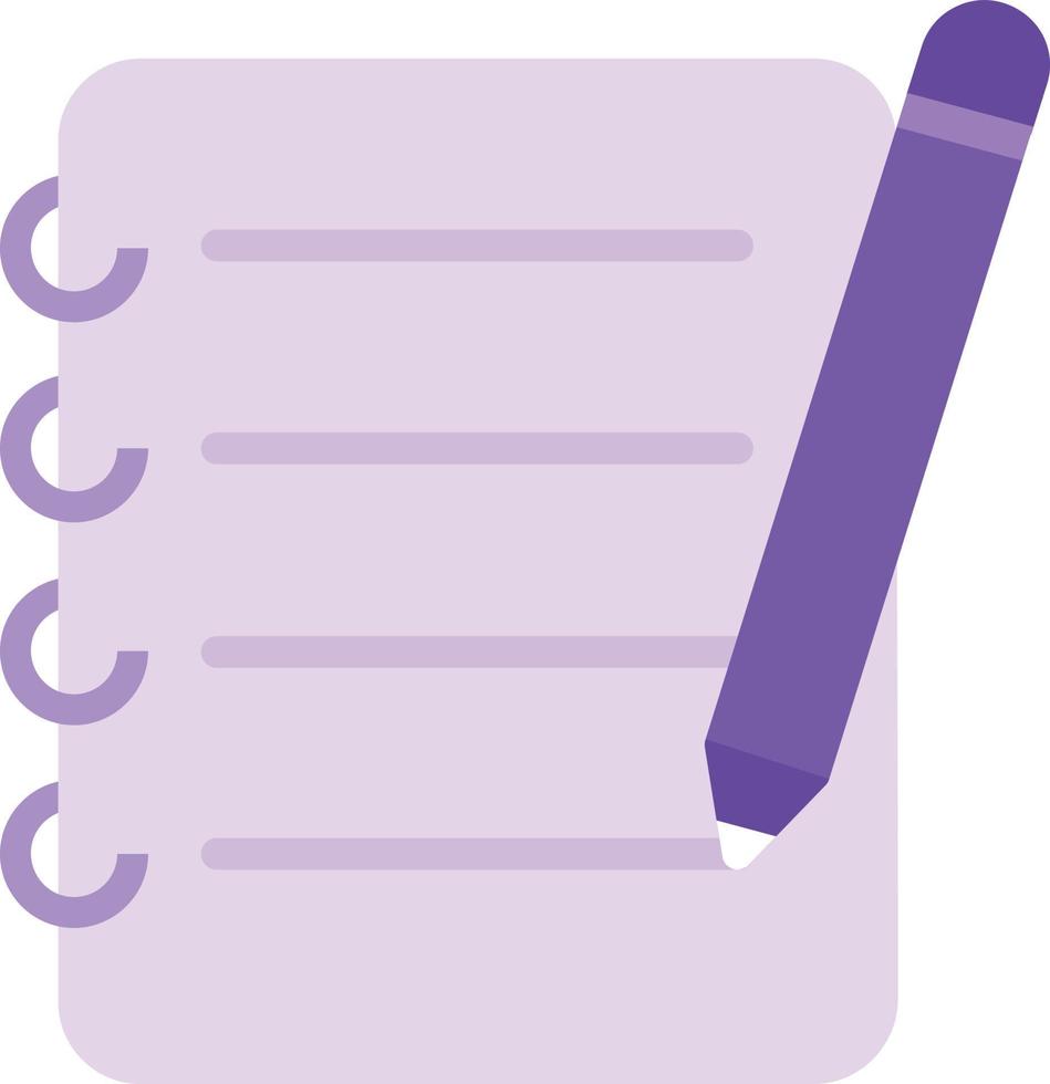 Writing Vector Flat Icon