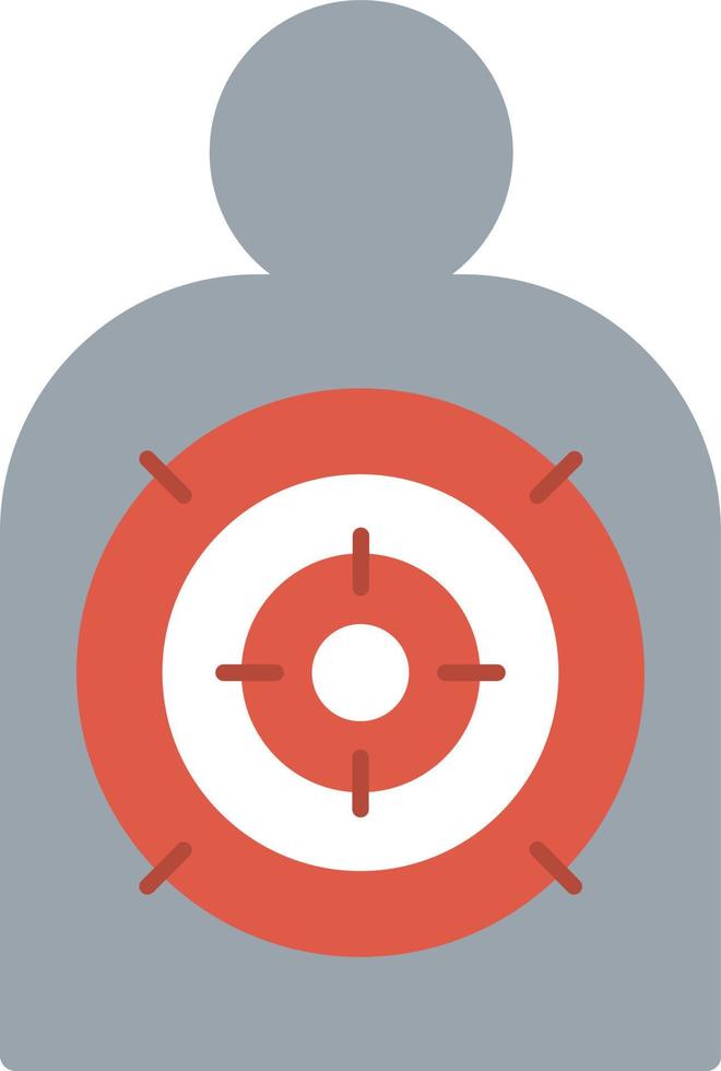 Shooting Target  Flat Icon vector