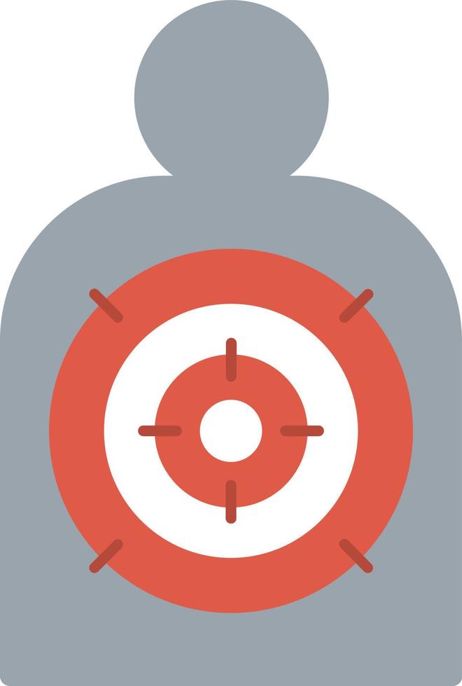 Shooting Target  Flat Icon vector