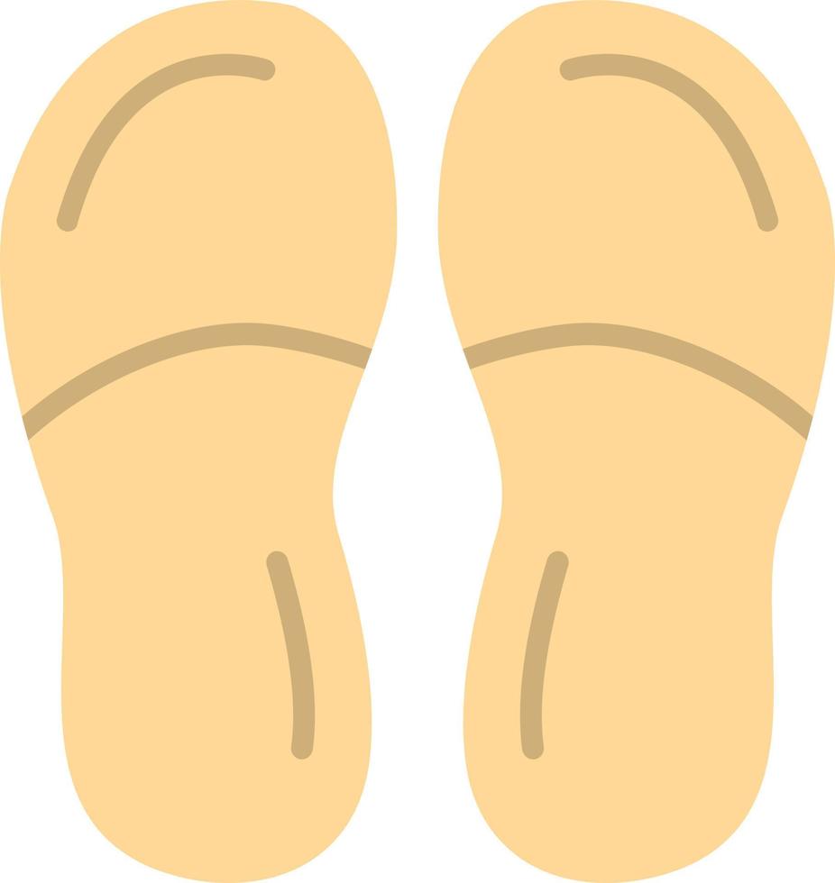 zapatillas, plano, icono vector