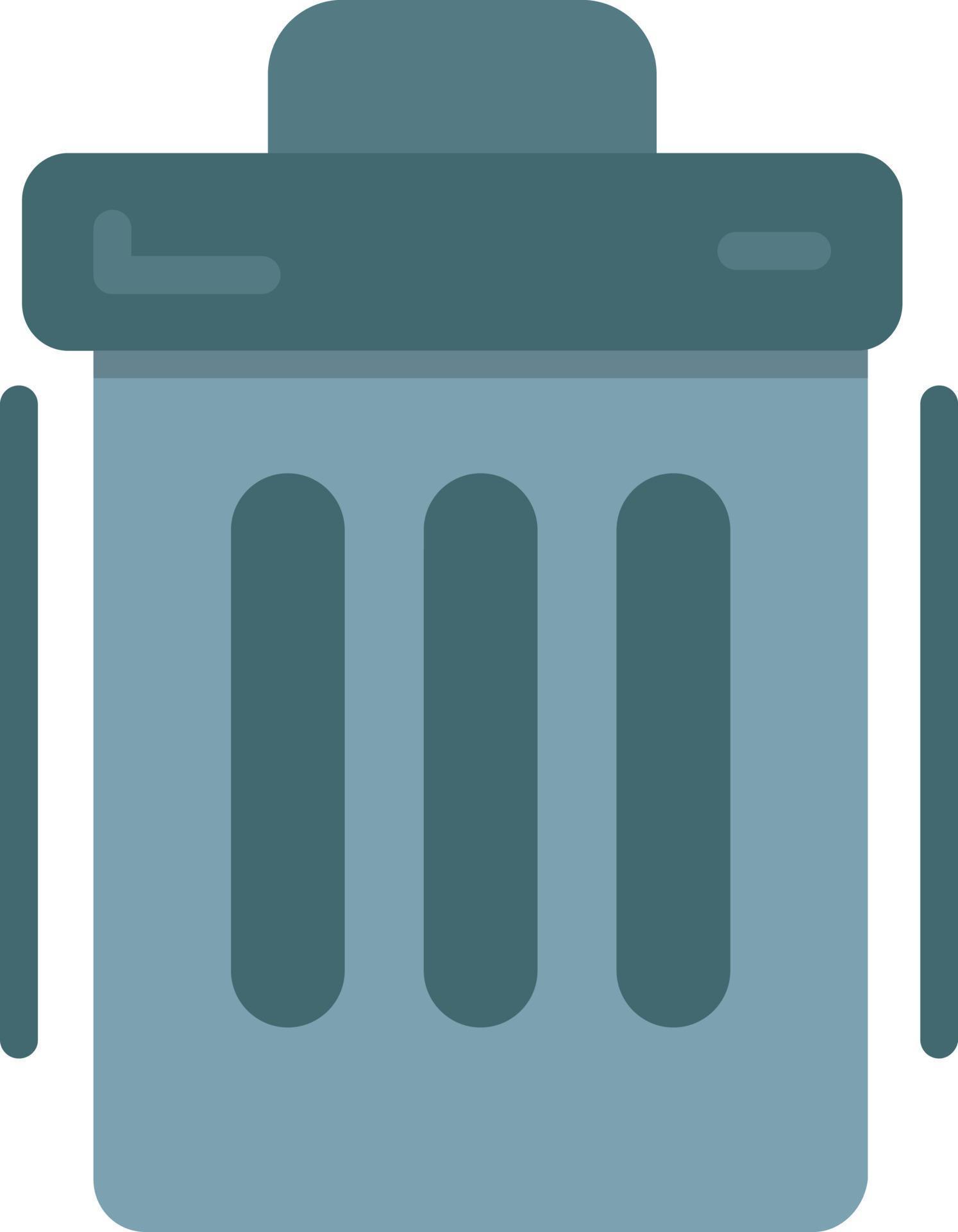 Trash Can Flat Icon 10085720 Vector Art at Vecteezy