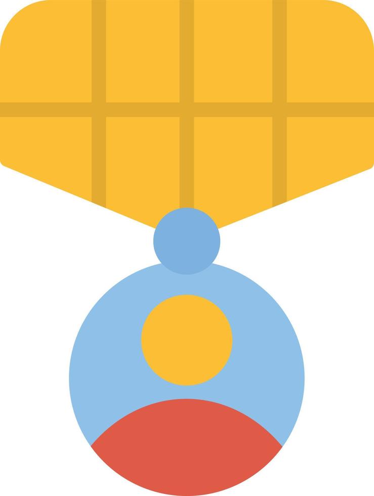 icono de medalla plana vector