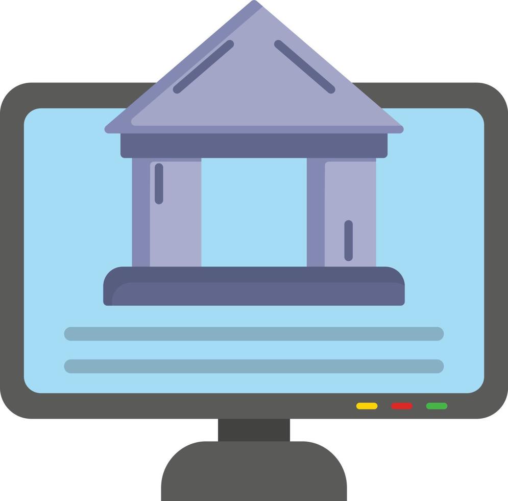 Online Banking Flat Icon vector