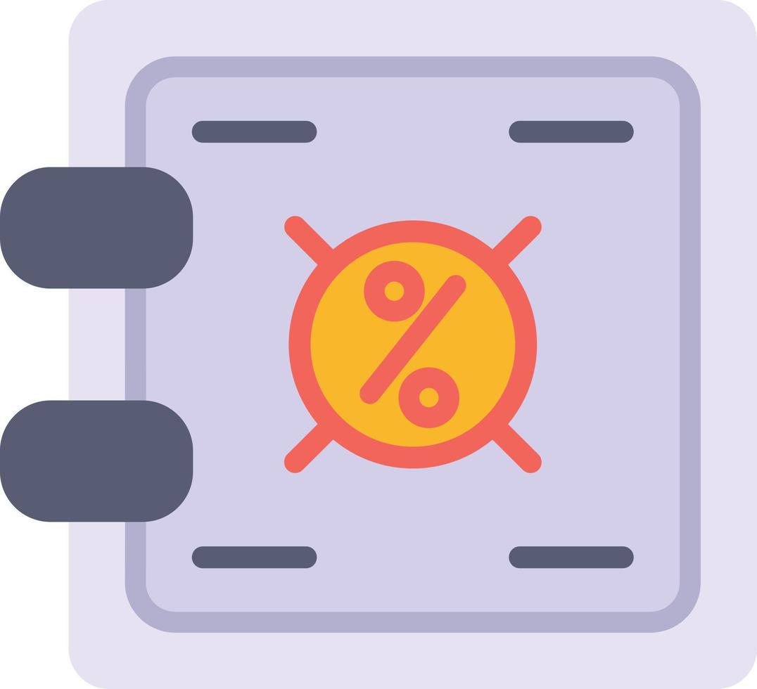 Vault Flat Icon vector