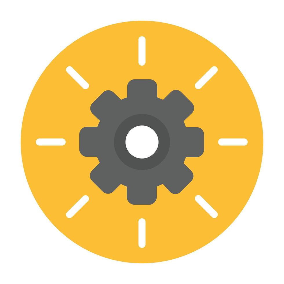 Process Flat Icon vector