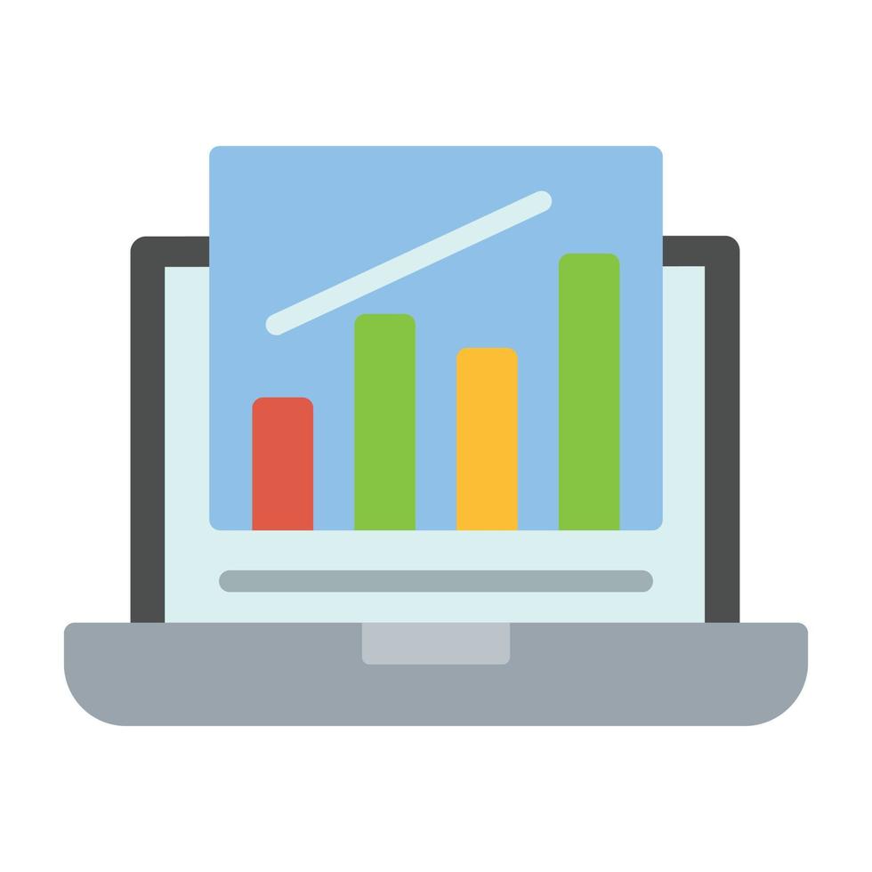 Data Analysis Flat Icon vector