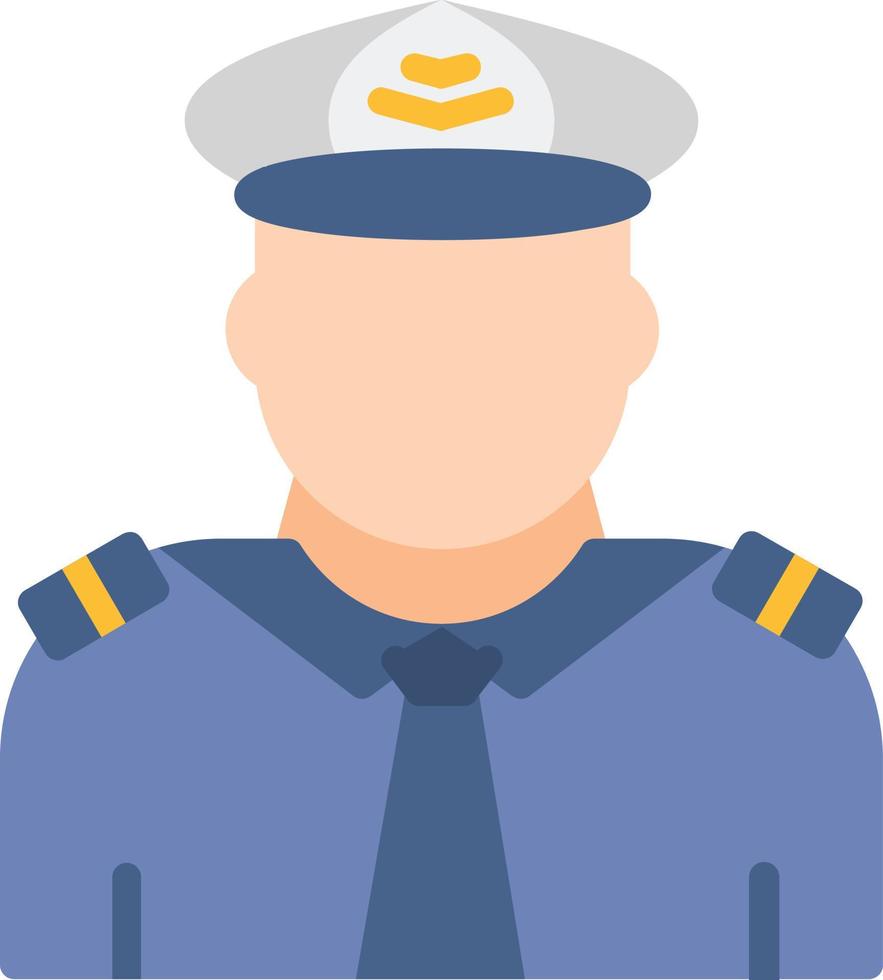 Pilot  Flat Icon vector