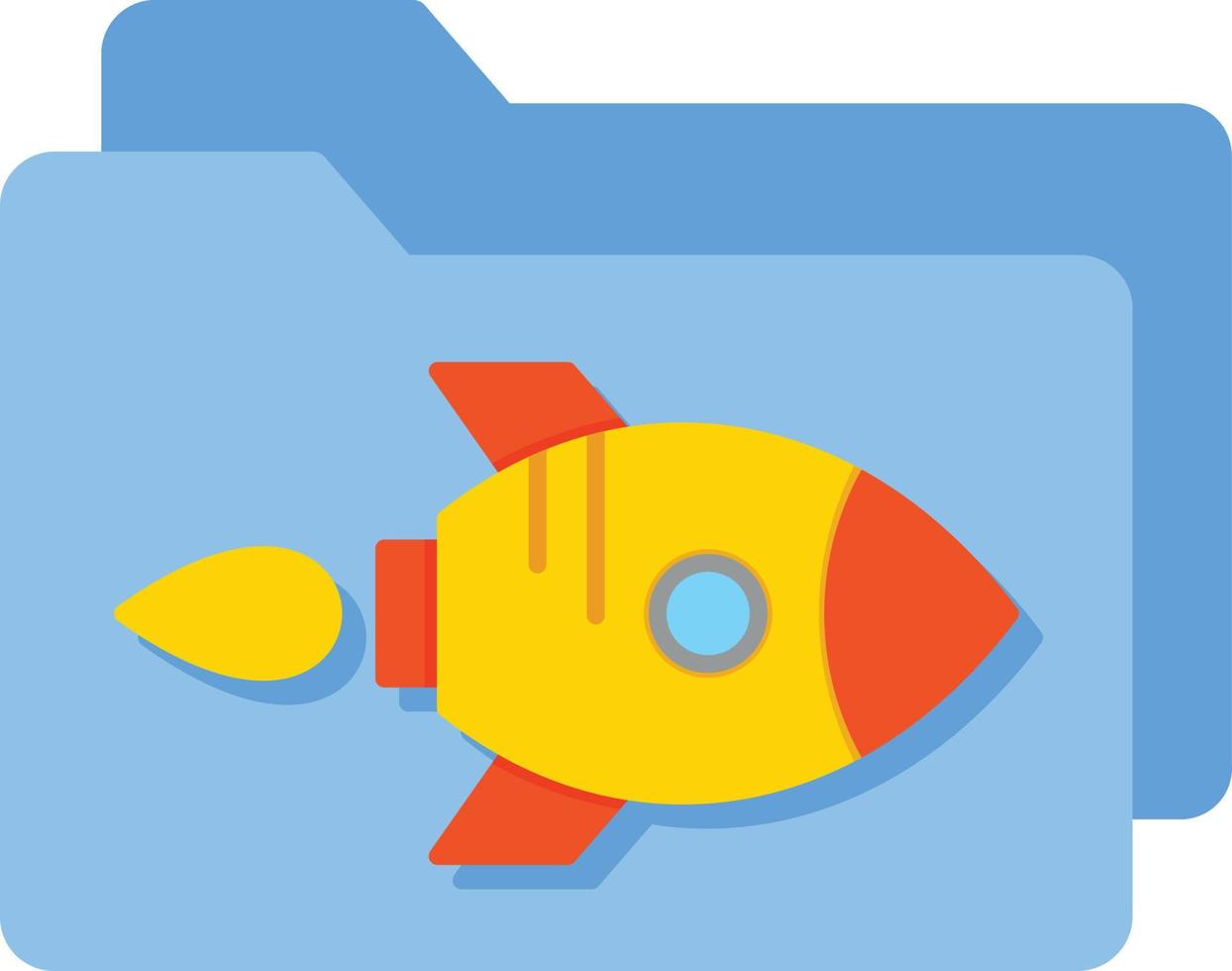 Folder Flat Icon vector
