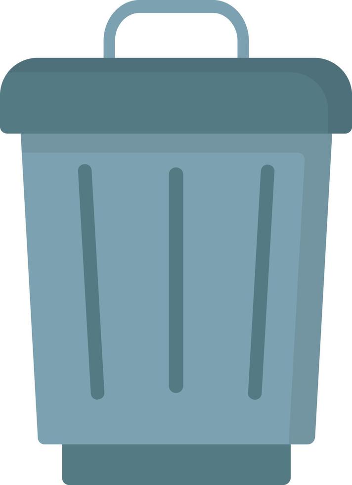 Trash Flat Icon vector