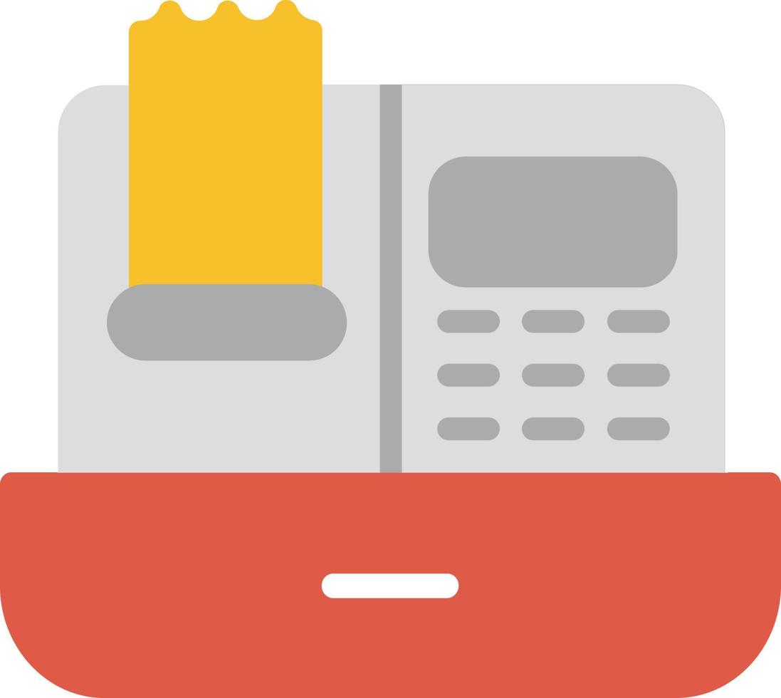 Cash Register Flat Icon vector