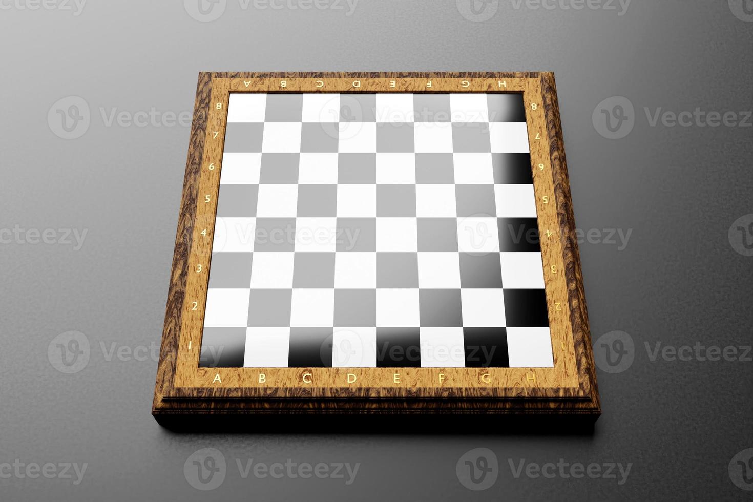 Chess Board 3d Model Of A On Black Background Backgrounds