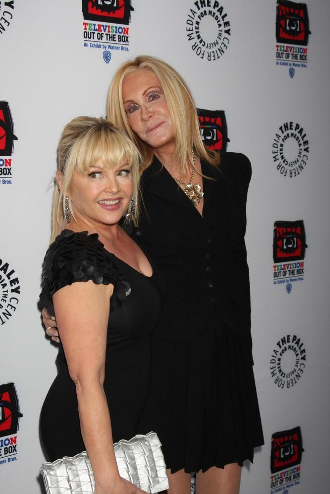 LOS ANGELES, APR 12 - Charlene Tilton, Joan Van Ark arrives at Warner Brothers Television - Out of the Box Exhibit Launch at Paley Center for Media on April 12, 2012 in Beverly Hills, CA photo