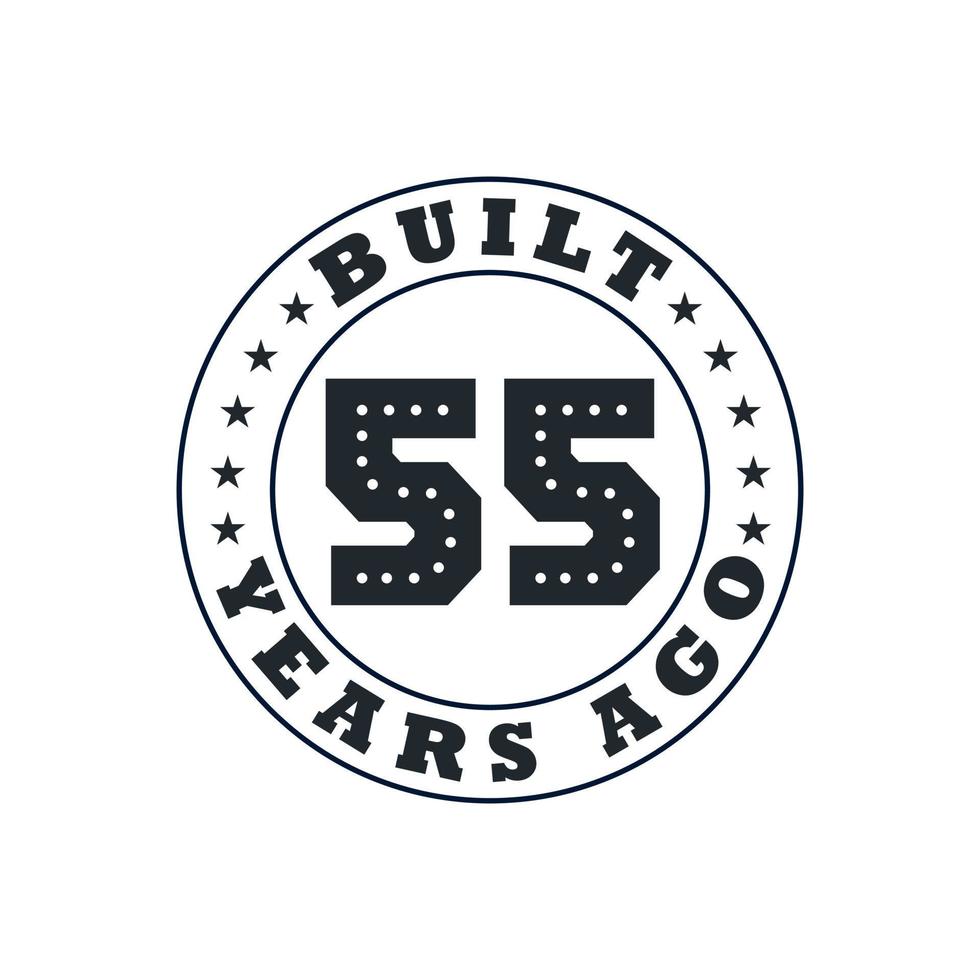55 Years Birthday Celebration Built 55 Years Ago 10087962 Vector Art 55-years-birthday-celebration-built-55-years-ago-10087962-vector-art