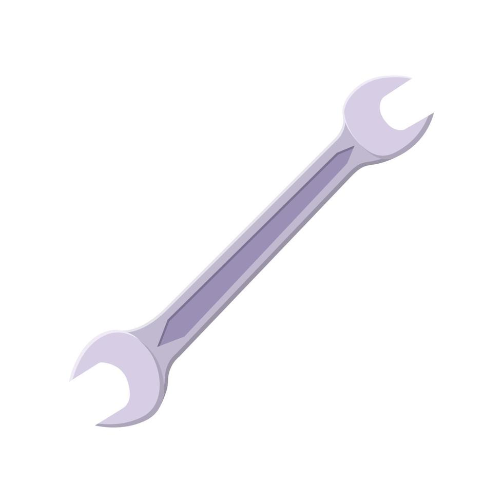 Wrench Flat Illustration. Clean Icon Design Element on Isolated White Background vector