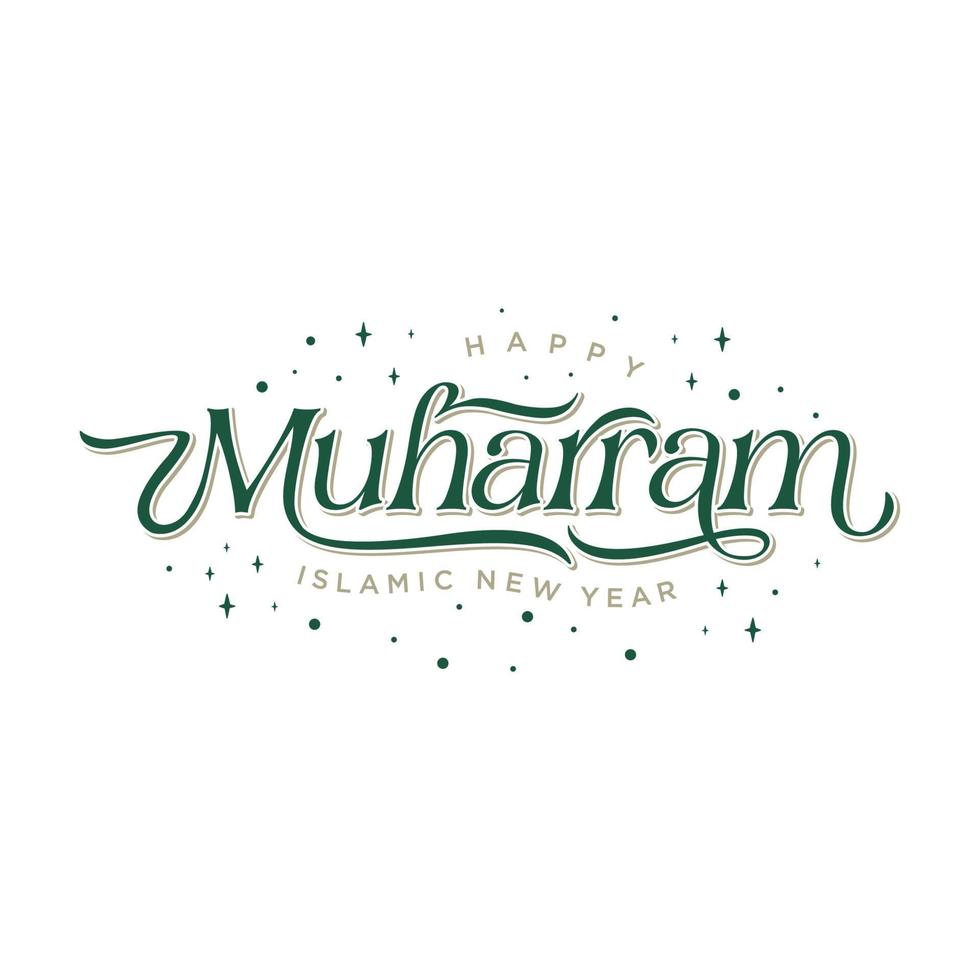 Happy Islamic New Year Muharram Vector, Happy Muharram Day, Islamic New Year vector