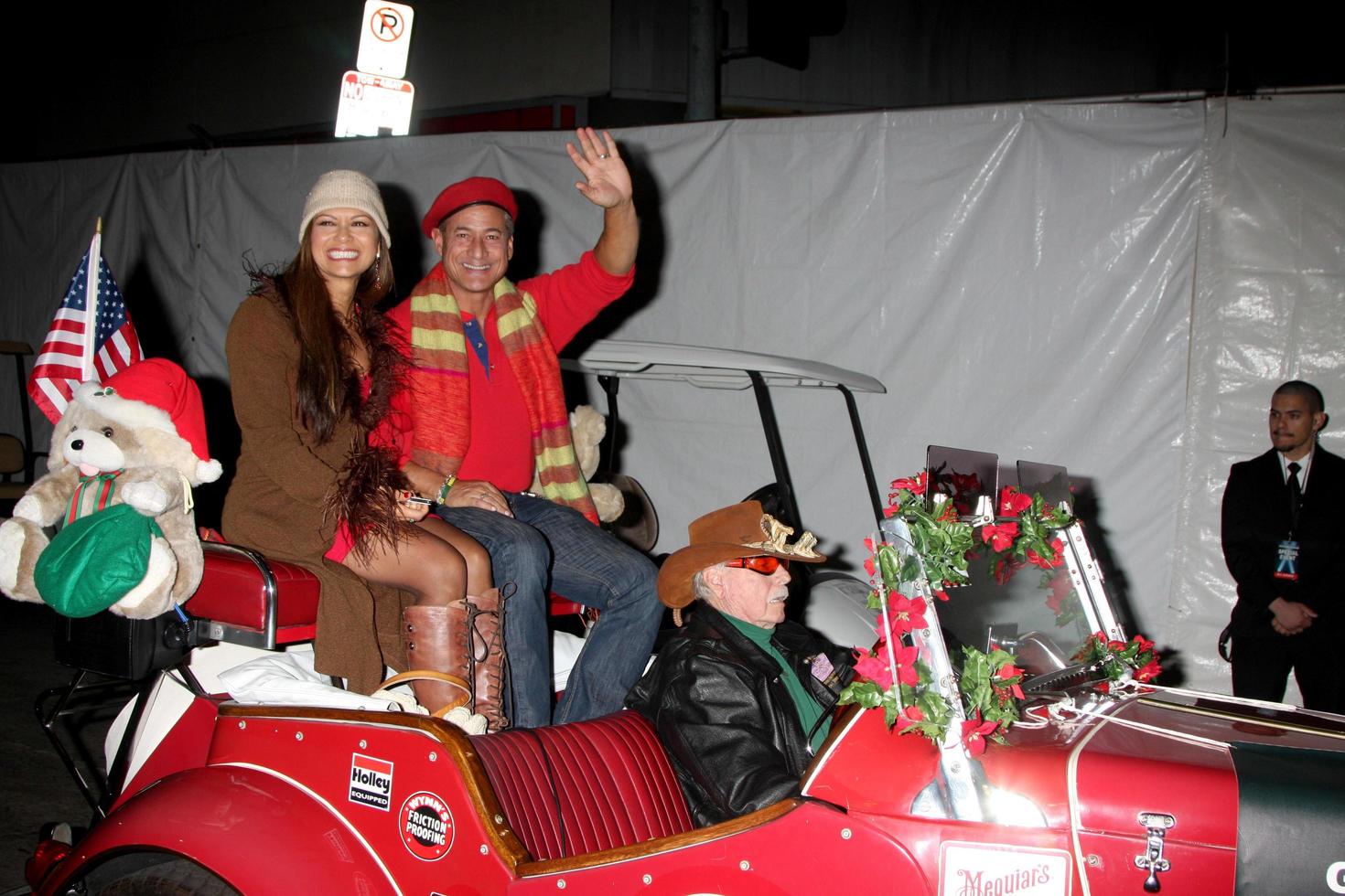 LOS ANGELES, DEC 1 - Nia Peeples, Greg Louganis at the 2013 Hollywood Christmas Parade at Hollywood and Highland on December 1, 2013 in Los Angeles, CA photo