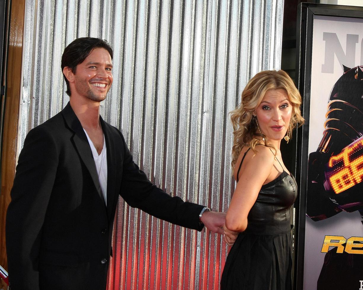 LOS ANGELES, OCT 2 - Jason Behr, KaDee Strickland arriving at the Real Steal Premiere at the Universal City Walk on October 2, 2011 in Los Angeles, CA photo
