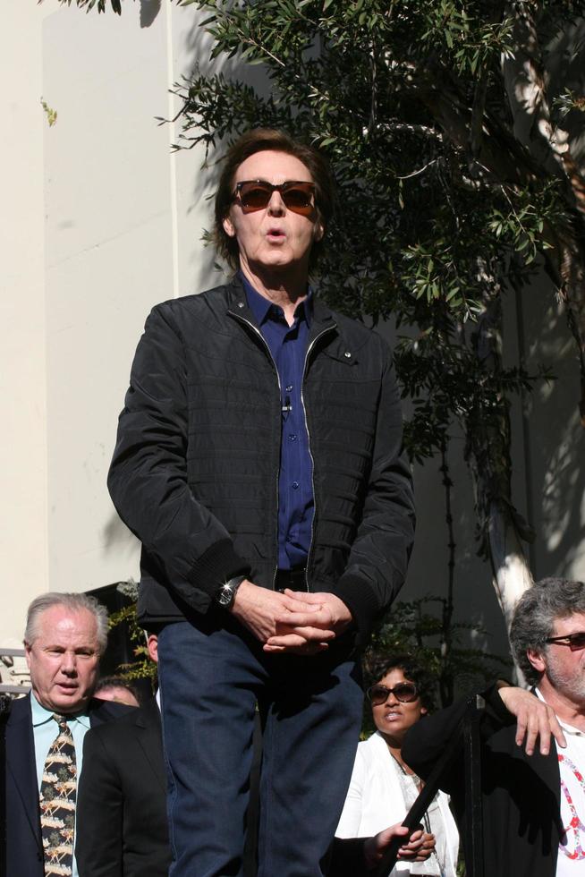 LOS ANGELES, FEB 9 - Paul McCartney at the Hollywood Walk of Fame Ceremony for Paul McCartney at Capital Records Building on February 9, 2012 in Los Angeles, CA photo