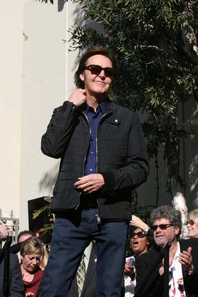 LOS ANGELES, FEB 9 - Paul McCartney at the Hollywood Walk of Fame Ceremony for Paul McCartney at Capital Records Building on February 9, 2012 in Los Angeles, CA photo