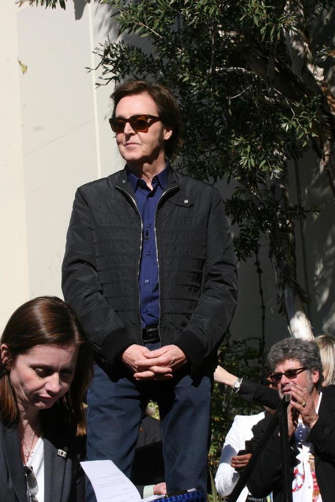 LOS ANGELES, FEB 9 - Paul McCartney at the Hollywood Walk of Fame Ceremony for Paul McCartney at Capital Records Building on February 9, 2012 in Los Angeles, CA photo