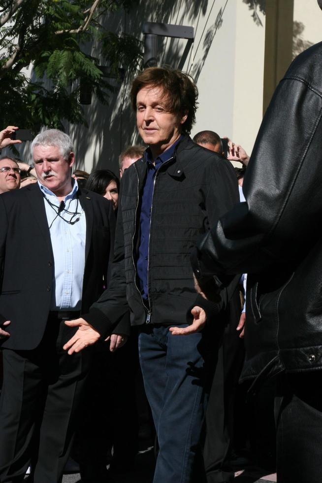 LOS ANGELES, FEB 9 - Paul McCartney at the Hollywood Walk of Fame Ceremony for Paul McCartney at Capital Records Building on February 9, 2012 in Los Angeles, CA photo