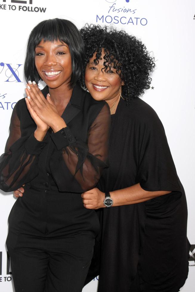 LOS ANGELES, FEB 6 - Brandy Norwood, Sonja Norwood at the MILF Moms I like To Follow Celebration Of Entertainment at a SLS Hotel on February 6, 2015 in Beverly Hills, CA photo