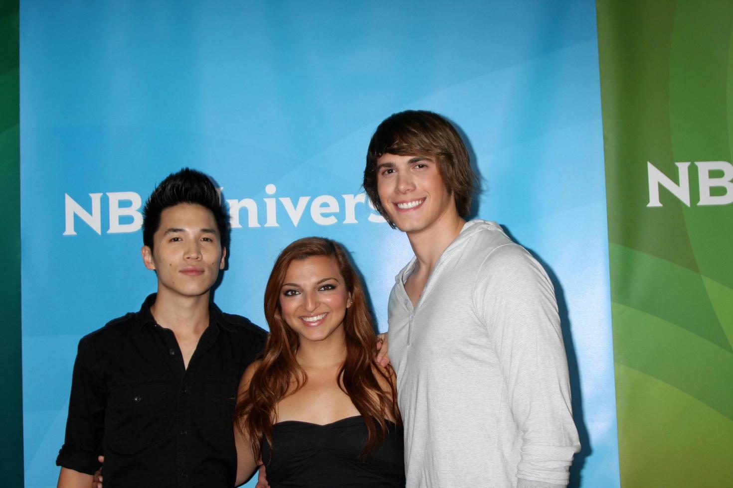 LOS ANGELES, JUL 25 - Abraham Lim, Aylin Bayramuglu, Blake Jenner arrives at the NBC Universal Cable TCA Summer 2012 Press Tour at Beverly Hilton Hotel on July 25, 2012 in Beverly Hills, CA photo
