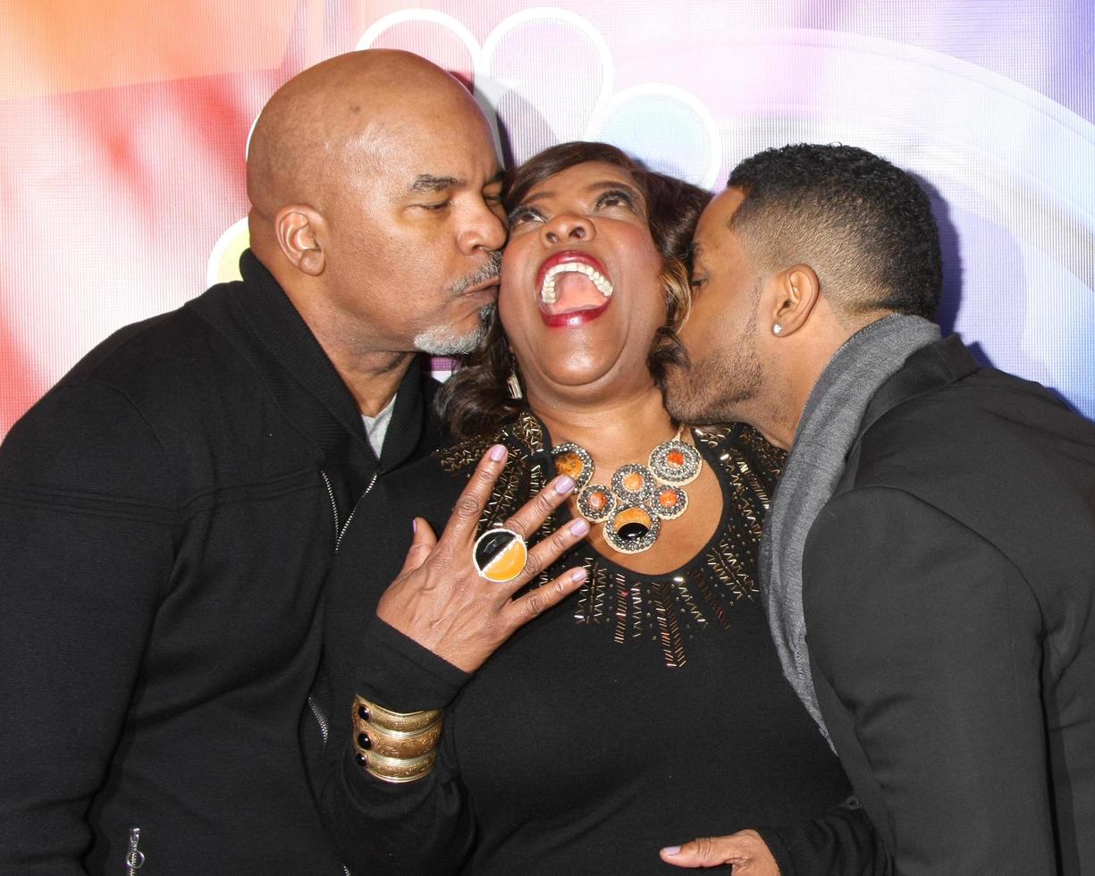 LOS ANGELES, JAN 13 - David Alan Grier, Loretta Devine, Larenz Tate at the NBCUniversal TCA Press Day Winter 2016 at the Langham Huntington Hotel on January 13, 2016 in Pasadena, CA photo