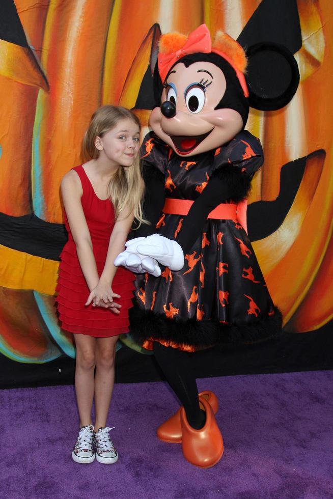 LOS ANGELES, OCT 1 -  Kylie Rogers, Minnie Mouse at the VIP Disney Halloween Event at Disney Consumer Product Pop Up Store on October 1, 2014 in Glendale, CA photo