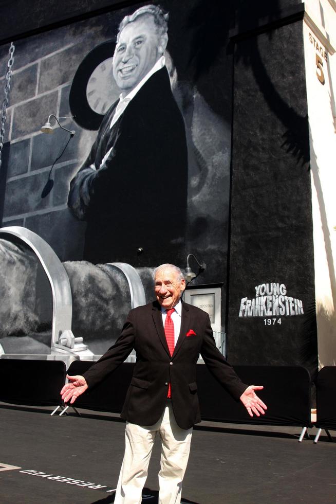 LOS ANGELES, OCT 23 - Mel Brooks at the Mel Brooks Street Dedication and Young Frankenstein Mural Presentation at the 20th Century Fox Lot on October 23, 2014 in Century City, CA photo