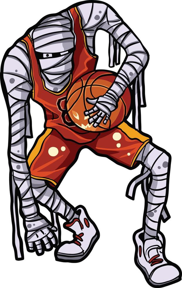 Mummy halloween baller vector