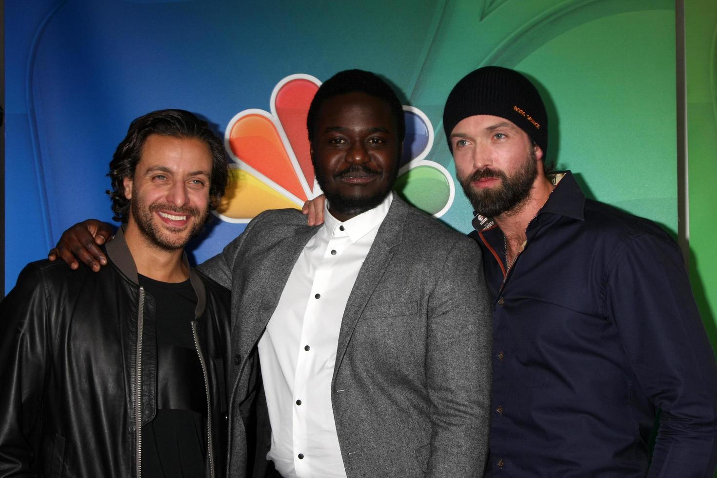 LOS ANGELES, JAN 16 - Adam Levy, Babou Ceesay, Emmett J Scanlan at the NBC TCA Winter 2015 at a The Langham Huntington Hotel on January 16, 2015 in Pasadena, CA photo