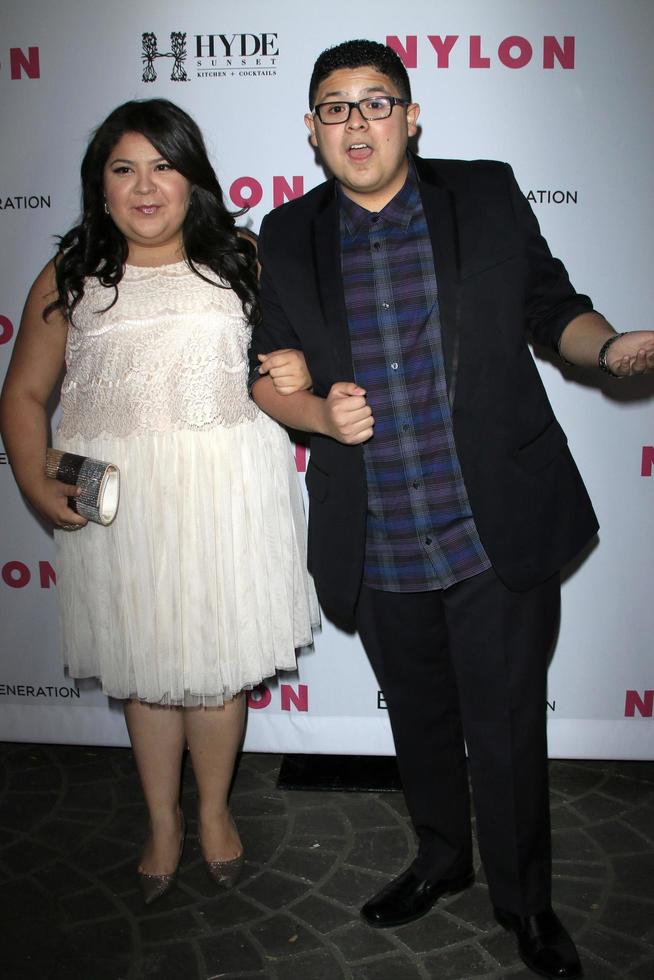 LOS ANGELES, MAY 12 - Raini Rodriguez, Rico Rodriguez at the NYLON Young Hollywood May Issue Event at HYDE Sunset on May 12, 2016 in Los Angeles, CA photo