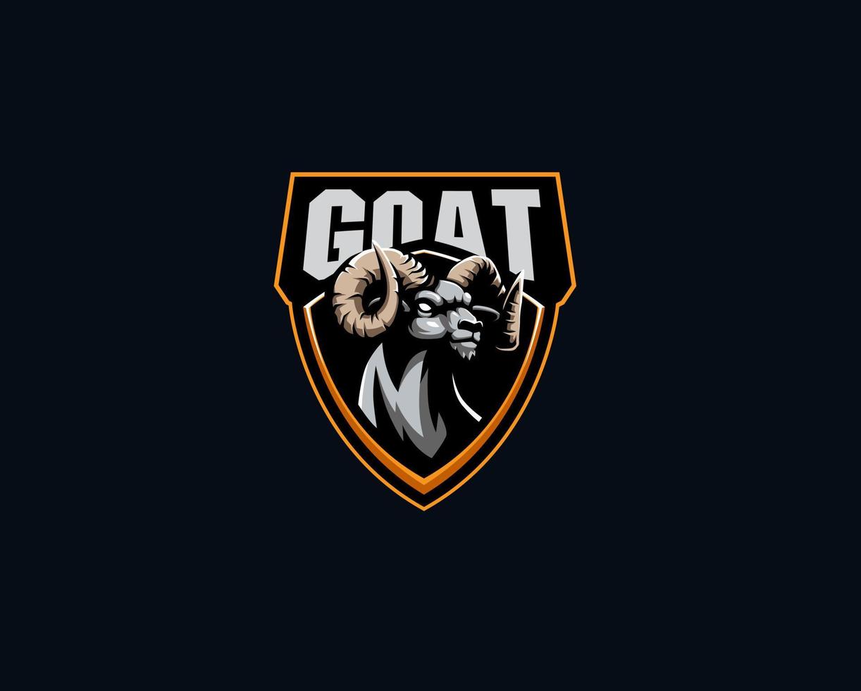 Goat Strength Esport Mascot Logo vector