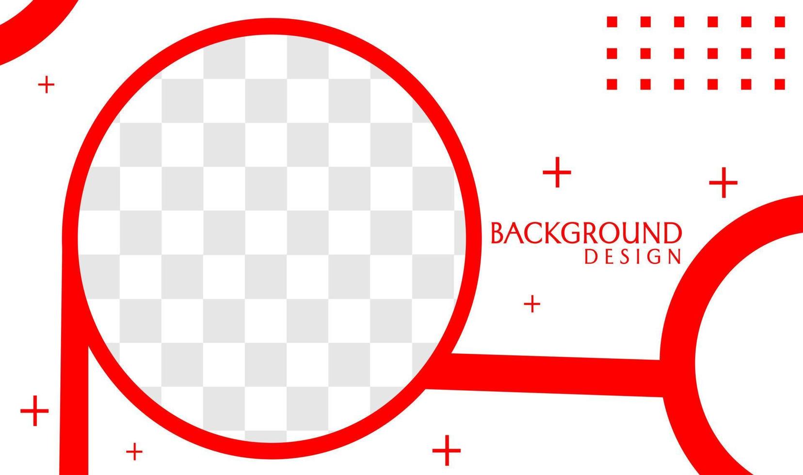 red and white color banner cover template. abstract geometric design for website, flyer vector