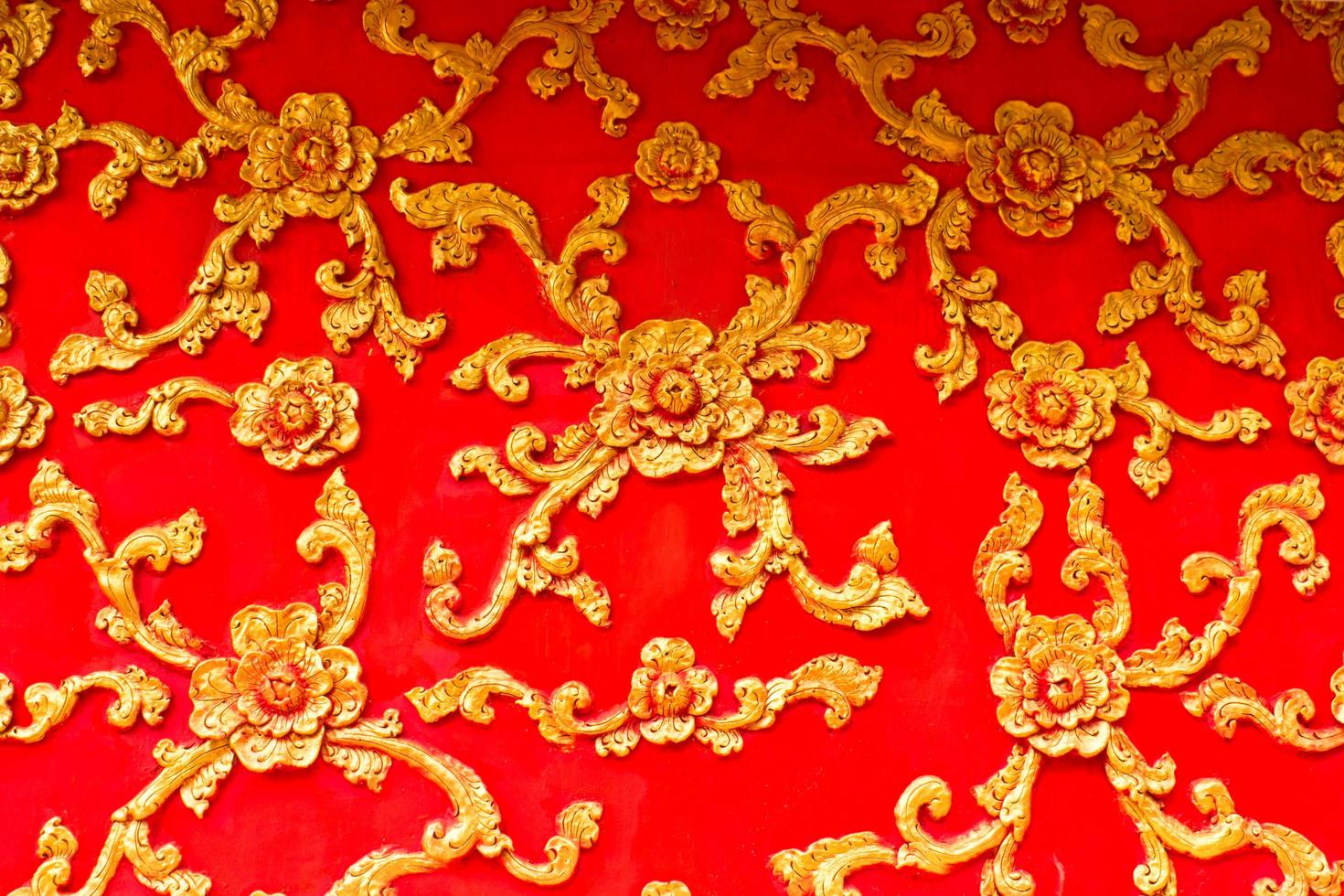 Thai style moulding wall photo