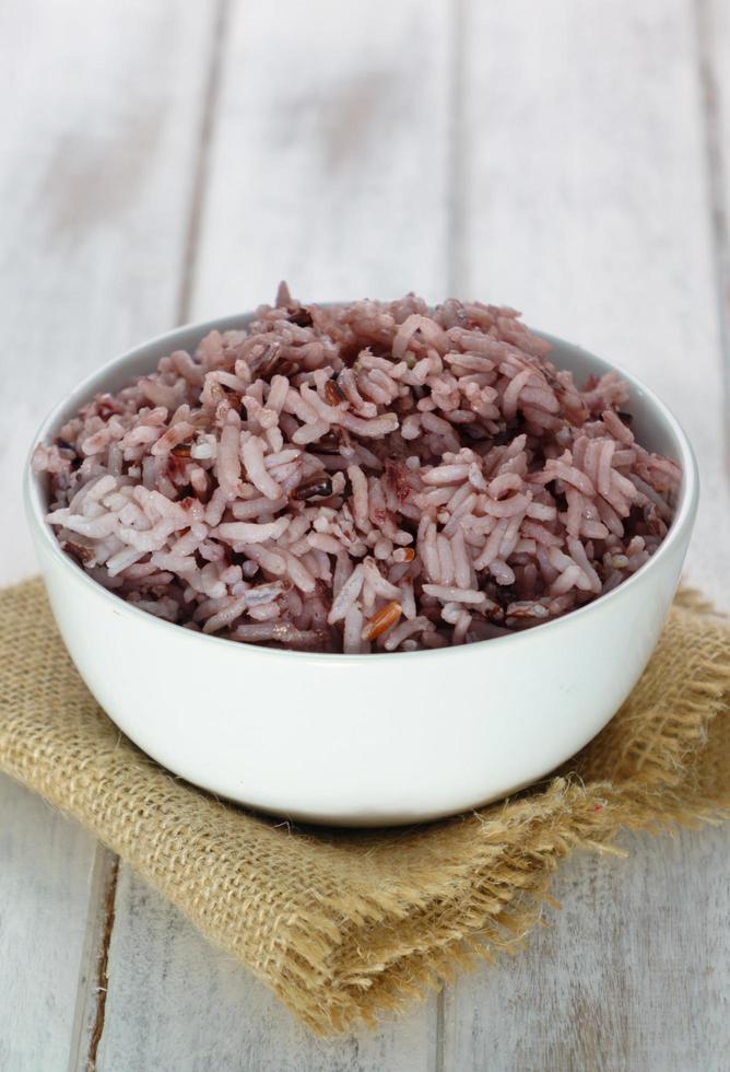 Rice berry in bowl photo