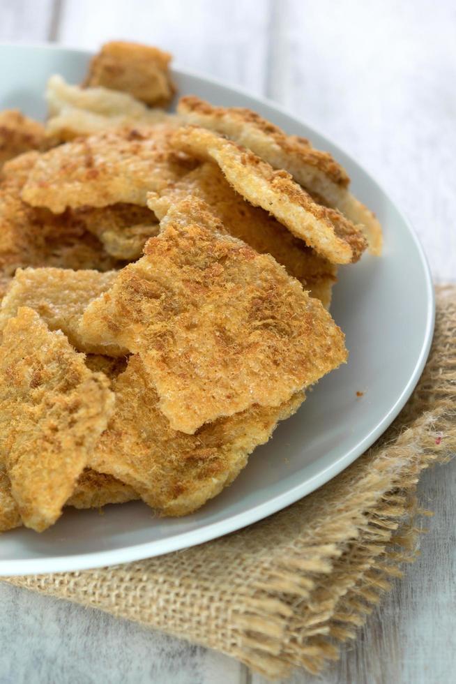 Rice Cracker with Flossy Pork photo
