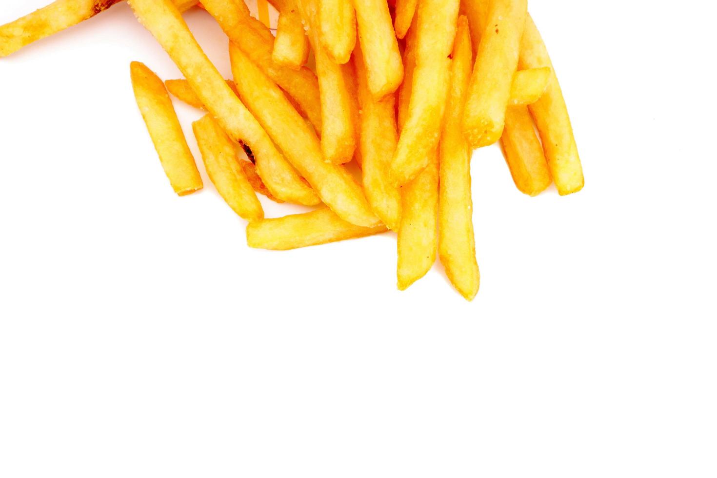 rench fries on white background photo