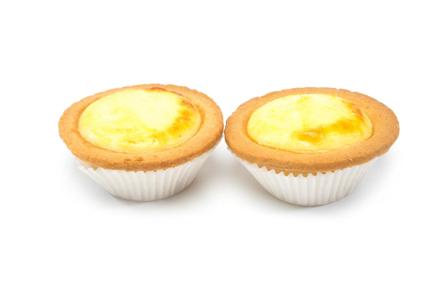 Japanese cheese tart over white background 10098819 Stock Photo at Vecteezy