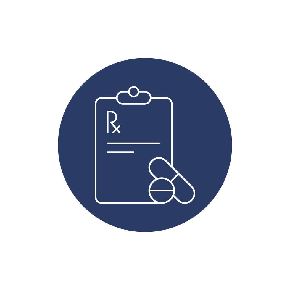 health medicine prescription icon vector