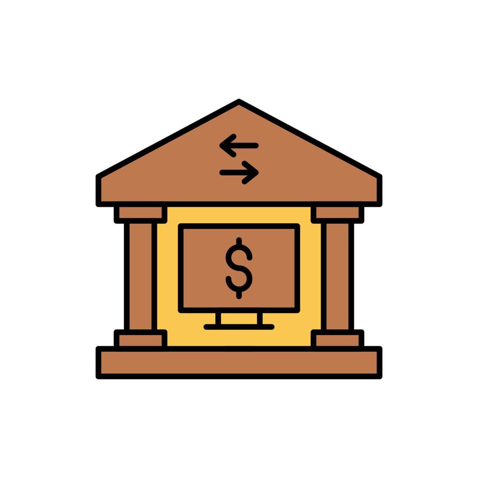 Money Lending And Borrowing Icon vector